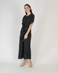 Black - Under Abaya Wrap Skirt Set thumb 2