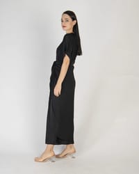 Black - Under Abaya Wrap Skirt Set thumb 3
