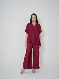 Red - Under Abaya Pants set thumb 1