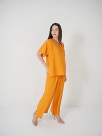 Mustard Yellow - Under Abaya Pants set thumb 2