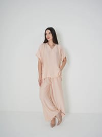 Peachy Nude - Under Abaya Pants set thumb 3