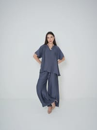Dark Grey - Under Abaya Pants set thumb 2