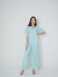 Baby Blue - Under Abaya Pants set thumb 1