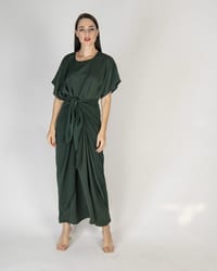 Dark green - Under Abaya Wrap Skirt Set thumb 1