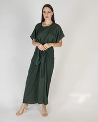 Dark green - Under Abaya Wrap Skirt Set thumb 2