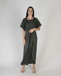 Teal - Under Abaya Wrap Skirt Set thumb 1