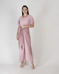 Dusty rose - Under Abaya Wrap Skirt Set thumb 1