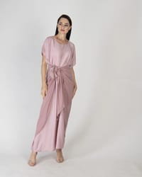 Dusty rose - Under Abaya Wrap Skirt Set thumb 2