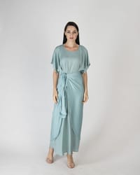 Baby Blue - Under Abaya Wrap Skirt Set thumb 1