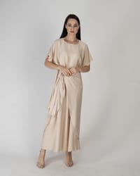 Nude - Under Abaya Wrap Skirt Set thumb 3