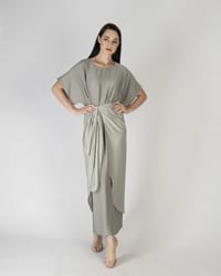 Mint green - Under Abaya Wrap Skirt Set thumb 2