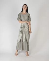 Mint green - Under Abaya Wrap Skirt Set thumb 3