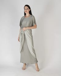 Mint green - Under Abaya Wrap Skirt Set thumb 4