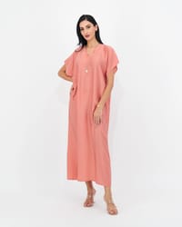 Coral Pink - Under Abaya Dress thumb 1