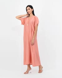Coral Pink - Under Abaya Dress thumb 3