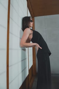 black-pinstripe-halter-set thumb 9