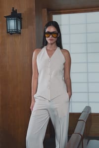 ivory-pinstripe-halter-vest thumb 9