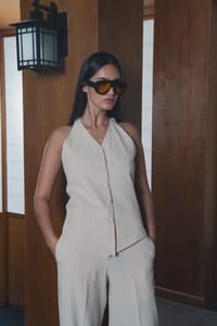 ivory-pinstripe-halter-vest thumb 10
