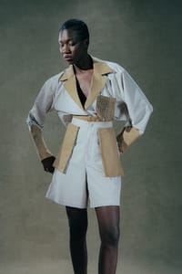 cream-and-camel-detachable-pocket-cropped-blazer-set thumb 8