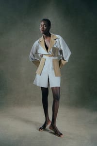 cream-and-camel-detachable-pocket-cropped-blazer-set thumb 7