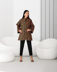 FLORAL JACKET/ BLACK thumb 2