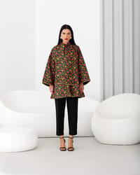 FLORAL JACKET/ BLACK thumb 1