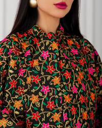 FLORAL JACKET/ BLACK thumb 6
