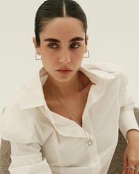 DROPS Diamonds Square Hoop Earrings thumb 3