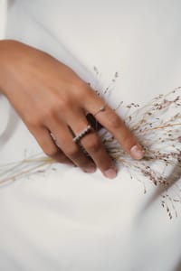 DROPS Chain Ring in Diamonds thumb 1