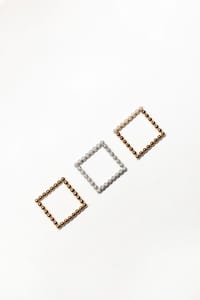 DROPS Square Ring in Full Diamonds thumb 2