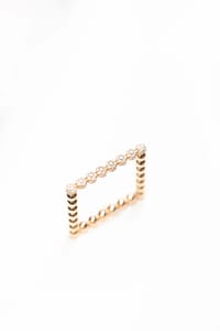 DROPS Square Ring in One Line Diamonds thumb 1