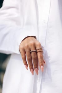 DROPS Square Ring in One Line Diamonds thumb 4