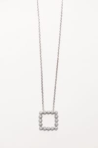 Medium Long Drops Necklace in Diamonds thumb 1