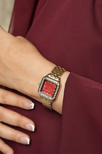 Sh.Hind Red /       ساعه الشيخه هند thumb 4