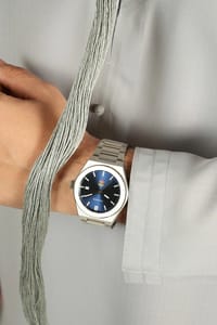 Khalifa Steel + Leather Watch/ساعه خليفه ستيل+جلد thumb 5