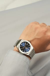 Khalifa Steel + Leather Watch/ساعه خليفه ستيل+جلد thumb 3