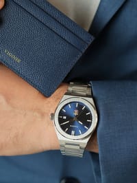 Khalifa Steel + Leather Watch/ساعه خليفه ستيل+جلد thumb 7