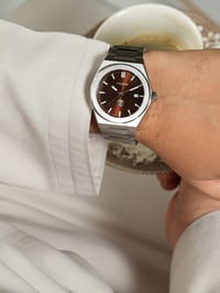 HAMDAN SteelLeatherWatch / ساعه حمدان ستيل+جلد thumb 6