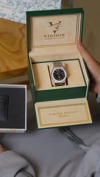 Hazza Steel+Leather Watch/ساعه هزاع ستيل +جلد thumb 6