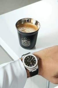 Hazza Steel+Leather Watch/ساعه هزاع ستيل +جلد thumb 4