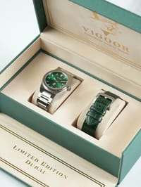 ZAYED Steel +Leather Watch / ساعه زايد ستيل+جلد thumb 2