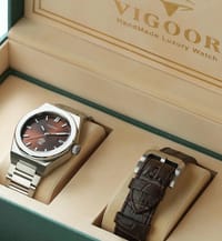 HAMDAN SteelLeatherWatch / ساعه حمدان ستيل+جلد thumb 2