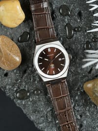 HAMDAN Leather Watch / ساعه حمدان جلد thumb 6
