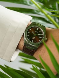 HAMDAN Leather Watch / ساعه حمدان جلد thumb 5