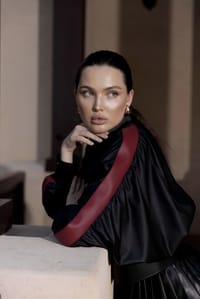 Hoku Noir Jacket - Maroon thumb 1