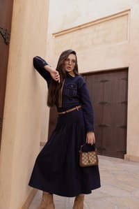 Laka Jacket- Denim & Leather thumb 1