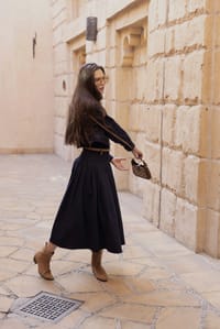 Laka Skirt- Denim & Leather thumb 2