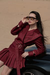 Kaia Jacket - Maroon thumb 1