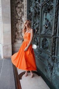 Alba Orange Dress thumb 6
