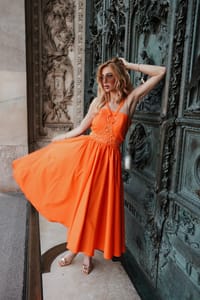 Alba Orange Dress thumb 8